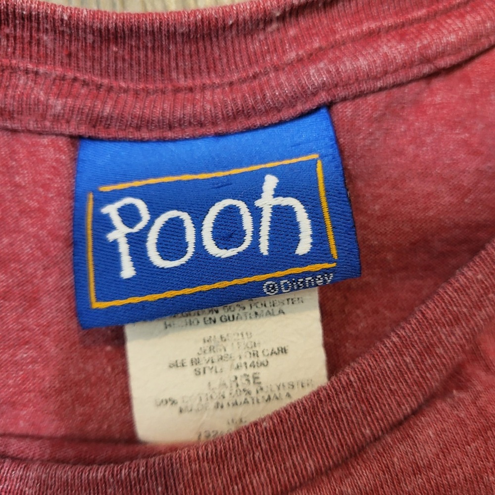 Vintage Rare Winnie the Pooh Graphic T-shirt Honey Pot Bees Show Me The Hunny LG - Picture 6 of 9